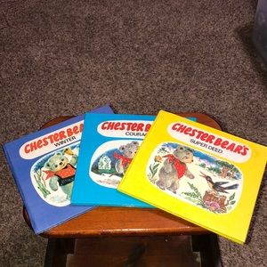 Chester Bear’s Book Set Winter,Super Deed, Courage. Children’s Book